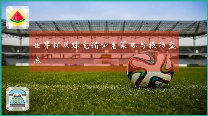 世界杯买球竞猜必看策略与技巧盘点